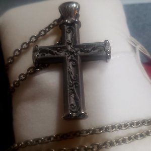 Designer EDWARD MIRELL Titanium Cross & Neckless Deep Discount